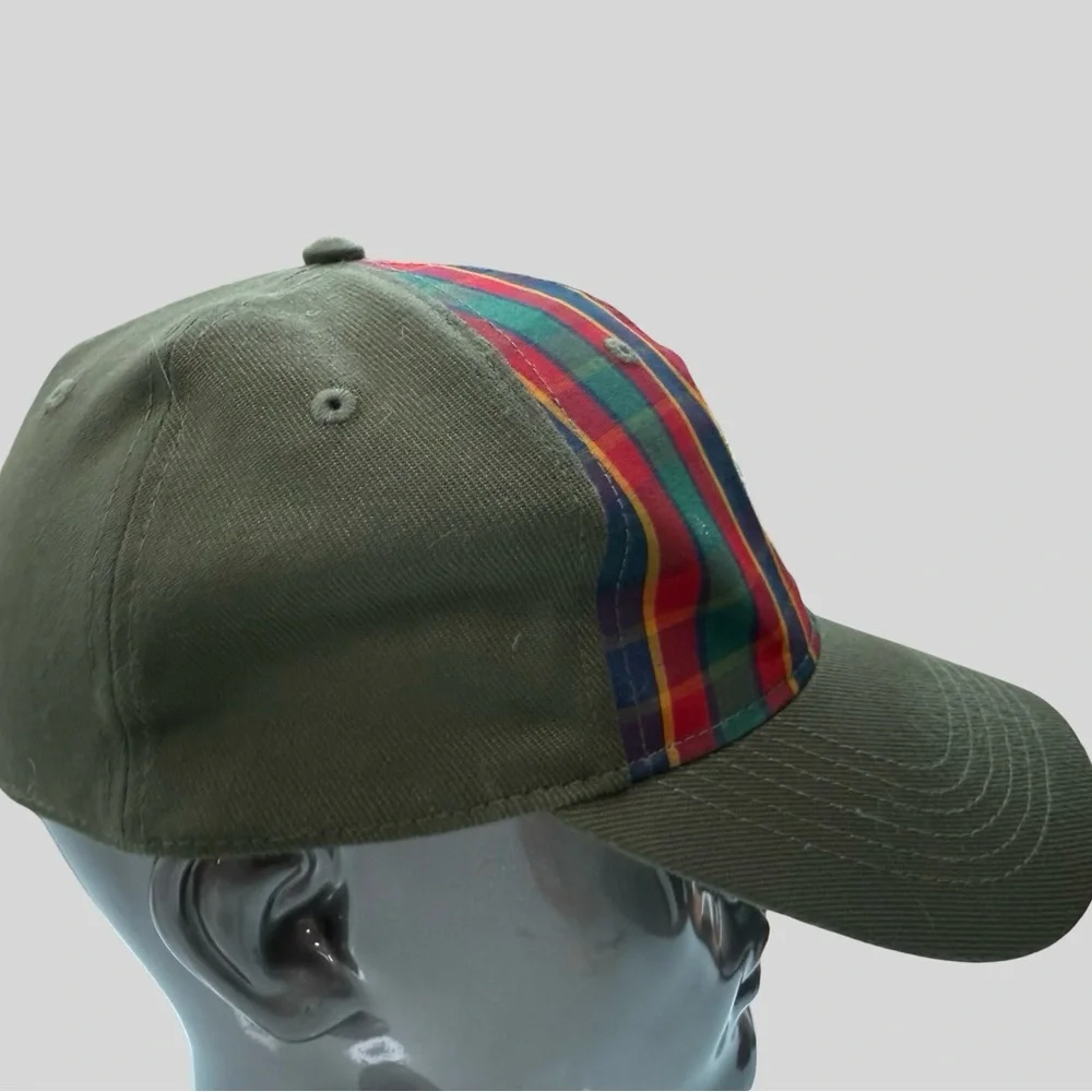 Vintage Webelos Plaid & Olive‎ Green Scouts Hat – Youth Size M/L elastic